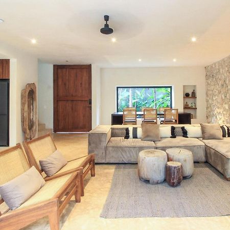 Elegant Boho Style Villa Jungle Views In Rooftop Deck & Outstanding Raw Pool In Holistika Tulum Bagian luar foto