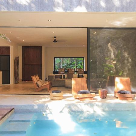 Elegant Boho Style Villa Jungle Views In Rooftop Deck & Outstanding Raw Pool In Holistika Tulum Bagian luar foto