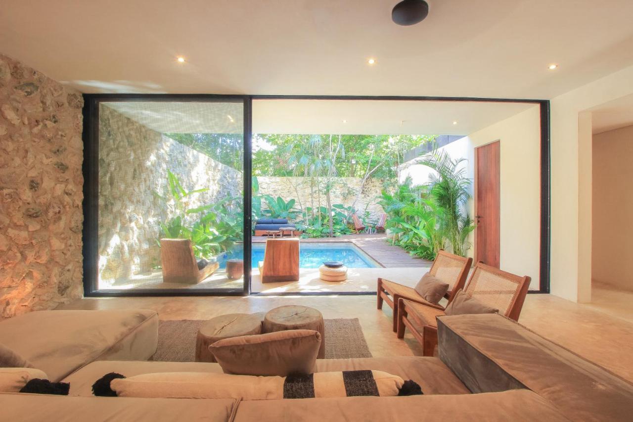 Elegant Boho Style Villa Jungle Views In Rooftop Deck & Outstanding Raw Pool In Holistika Tulum Bagian luar foto